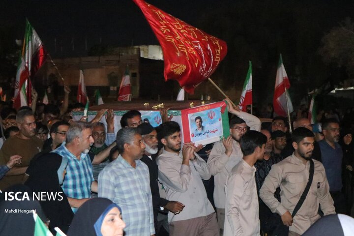 بدرقه شهید عباس چوپانی تا آستان ملائک در بندرعباس