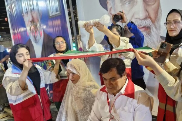 زوج ناشنوا در اجتماع «شب‌های حماسی» دهدشت به خانه بخت رفتند