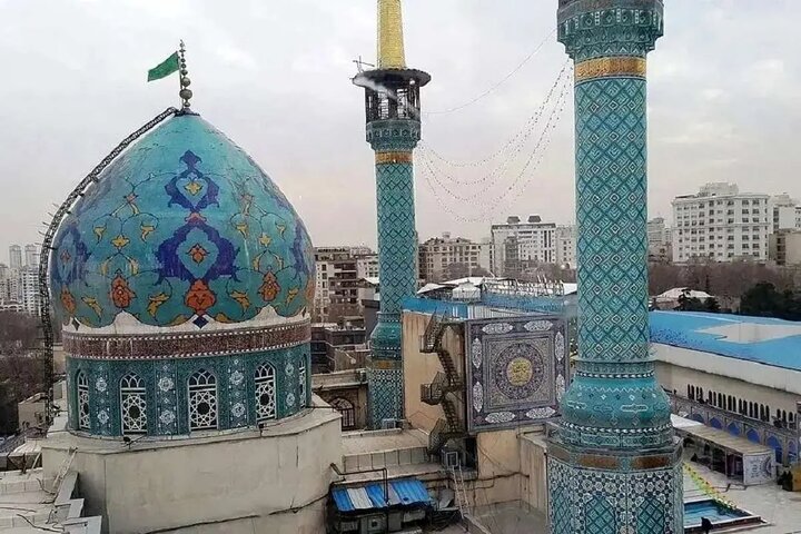 نمایی از امامزاده صالح تجریش در دوره قاجار نمایی از امامزاده صالح تجریش در دوره قاجار