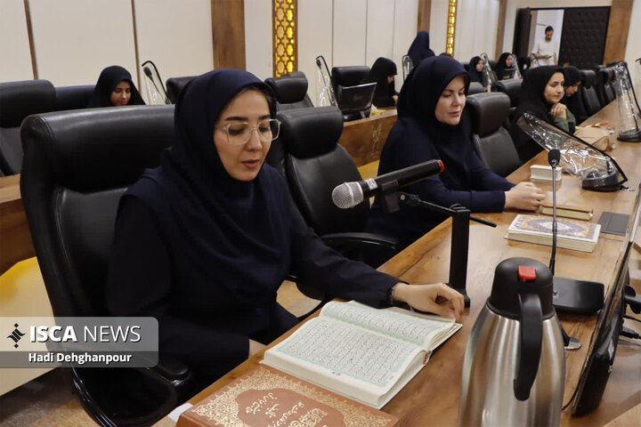 بخش آوایی مسابقات قرآن و عترت در دانشگاه آزاد اسلامی مشهد برگزار شد