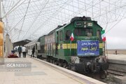 آیین افتتاح راه آهن اردبیل