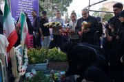 ادای احترام به شهدای «اقتدار» در گلستان شهدا؛ پیگیری مسائل خانواده‌ها در دستور کار بنیاد شهید