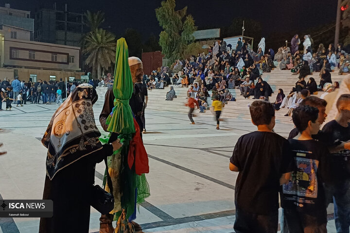 طنین آیین سنتی «چک‌چکو» در آستان مقدس امامزاده سیدمظفر (ع) بندرعباس
