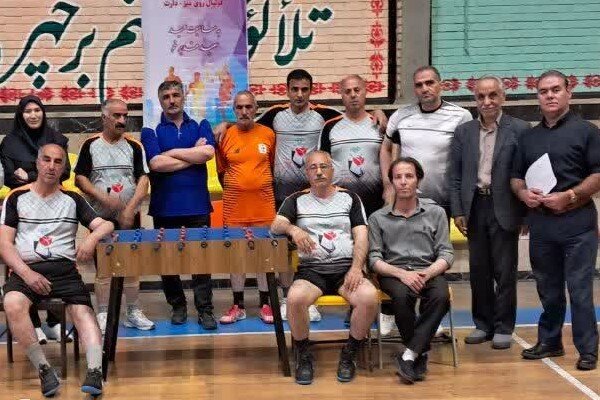 درخشش ورزشکاران جانباز خرمدره در قهرمانی فوتبال روی میز استان