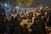 برپایی سفره صلوات موکب دانشگاه آزاد اسلامی یاسوج در پنجمین شب محرم