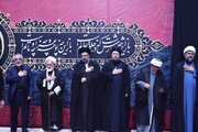 برگزاری مراسم عزاداری سالار شهیدان در حرم مطهر امام خمینی(س) با حضور یادگار امام