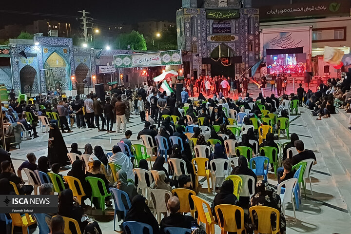 برپایی مراسم سوگواری شب تاسوعا در هیئت «دریادلان حسین» بندرعباس با حضور گسترده مردم