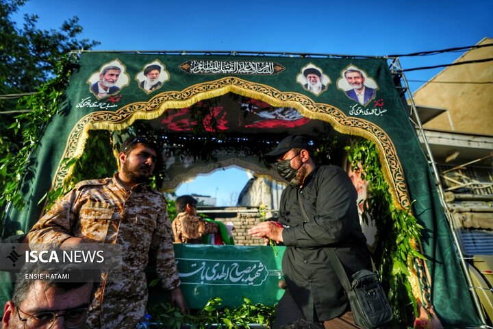 مراسم تشییع و وداع با پیکر شهید مصباح‌الهدی باقری‌کنی