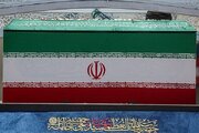 بالگرد حامل امام شهید در جمکران به زمین نشست