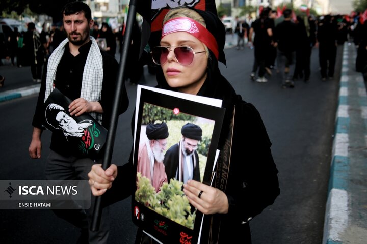 تشییع رهبر انقلاب انسیه حاتمی