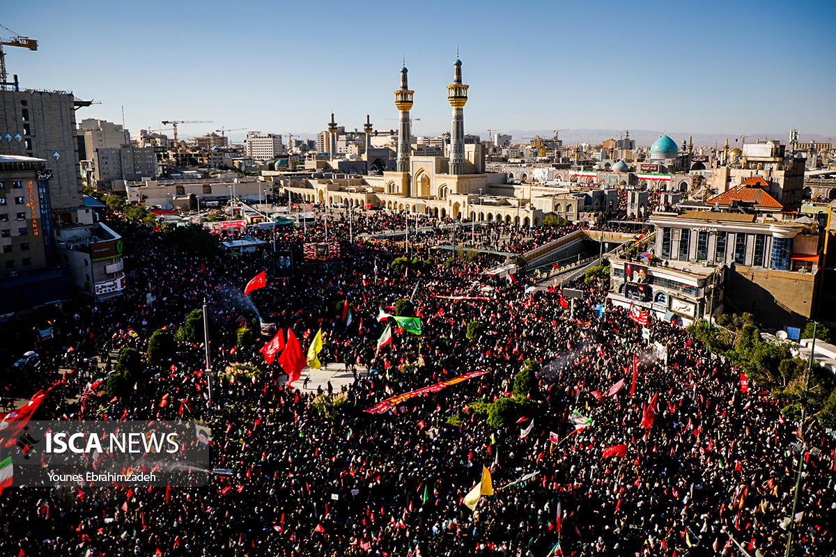 مراسم تشییع پیکر «قائد شهید امت» در مشهد