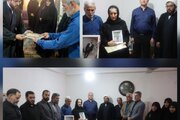 دیدار رئیس و مسئولان دانشگاه آزاد اسلامی خوزستان با خانواده شهید ناوبان دوم عیدی نظر زاده