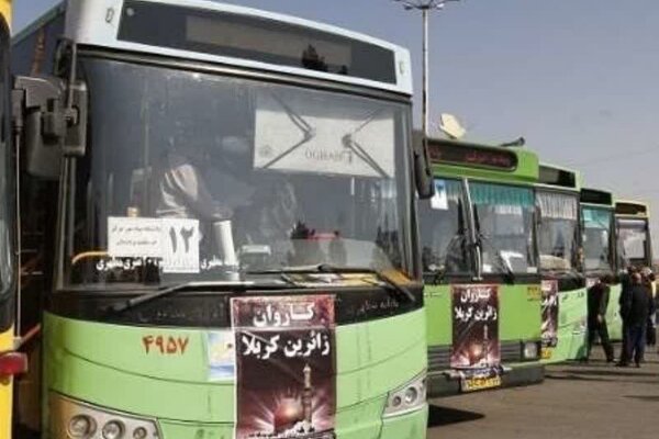 انتقال رایگان زائران اربعین حسینی از پایانه سیاحت اهواز به مرز چذابه