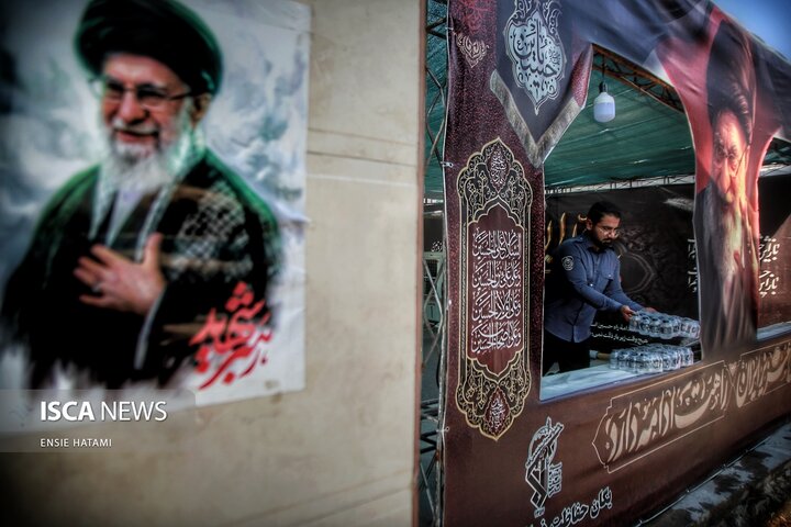 رهبر انقلاب در مواکب اربعین