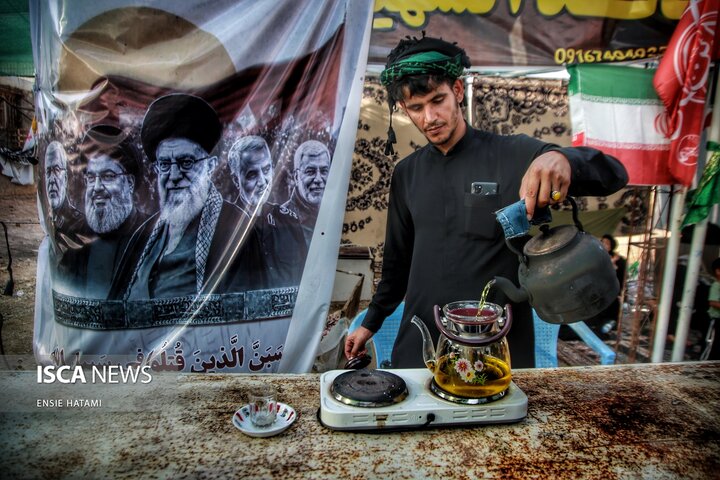 رهبر انقلاب در مواکب اربعین