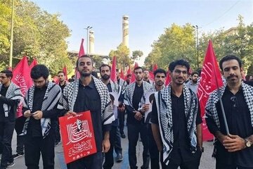 هیئت‌های دانشجویی در اربعین راهی مقتل رهبر شهید شدند