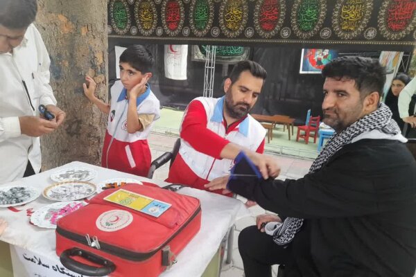 بهره مندی بیش از ۱۱ هزار زائر اربعین حسینی از خدمات رسانی هلال احمر خوزستان