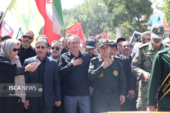پیاده روی جاماندگان اربعین در اردبیل
