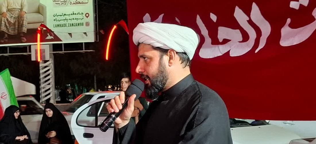 طنین «لبیک یا حسین» در پایتخت شور و شعور حسینی؛ خروش دانشجویان علوم پزشکی زنجان در مسیر جاماندگان