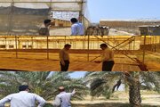 ارزیابی خسارات طوفان و تنش گرمایی در بخش کشاورزی شهرستان پارسیان