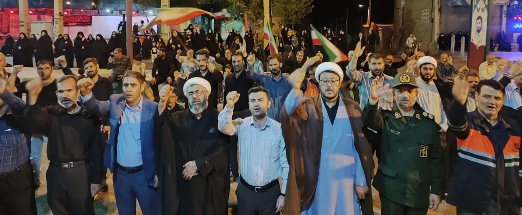 تجمع حماسی مردم ماهنشان در خونخواهی رهبر شهید و محکومیت جنایات استکبار برگزار شد