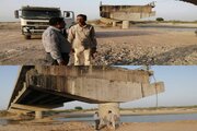 بازدید میدانی معاون عمرانی استانداری هرمزگان از روند بازسازی پل‌های محور بندرعباس–بندرخمیر