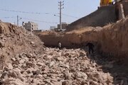 تحول در زیرساخت‌های ایمنی ابهر؛ احداث دیوار حفاظتی رودخانه قوری‌چای کلید خورد