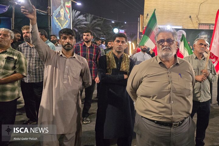 مراسم بزرگداشت چهلمین روز تدفین رهبر شهید (ره) در چابهار cfz