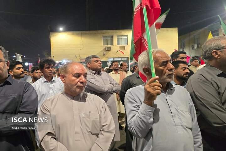 مراسم بزرگداشت چهلمین روز تدفین رهبر شهید (ره) در چابهار cfz