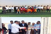 افتتاح زمین چمن مصنوعی ۵ نفره در روستای کوشک بندرلنگه