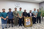 دیدار با خانواده پاسدار شهید جنگ تحمیلی سوم در کاشان