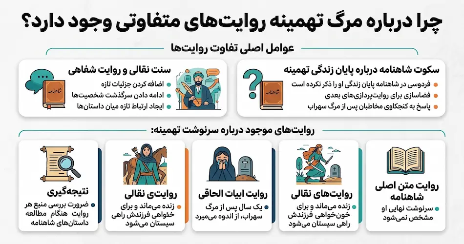 مرگ تهمینه در شاهنامه