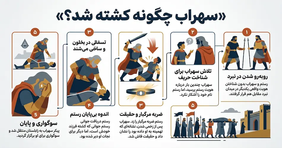 مرگ تهمینه در شاهنامه