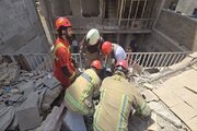 مرگ تلخ کارگر جوان حین تخریب ساختمان