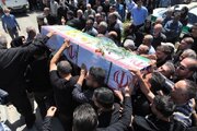 پیکر مطهر شهید سید مالک موسوی‌تبار در زادگاهش آرام گرفت