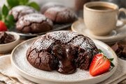 آموزش شیرینی پزی / طرز تهیه لاوا کوکی شکلاتی با مغز روان