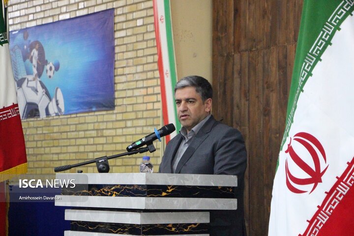 افتتاح زمین چمن مصنوعی و رونمایی از تجهیزات ورزشی در اردبیل