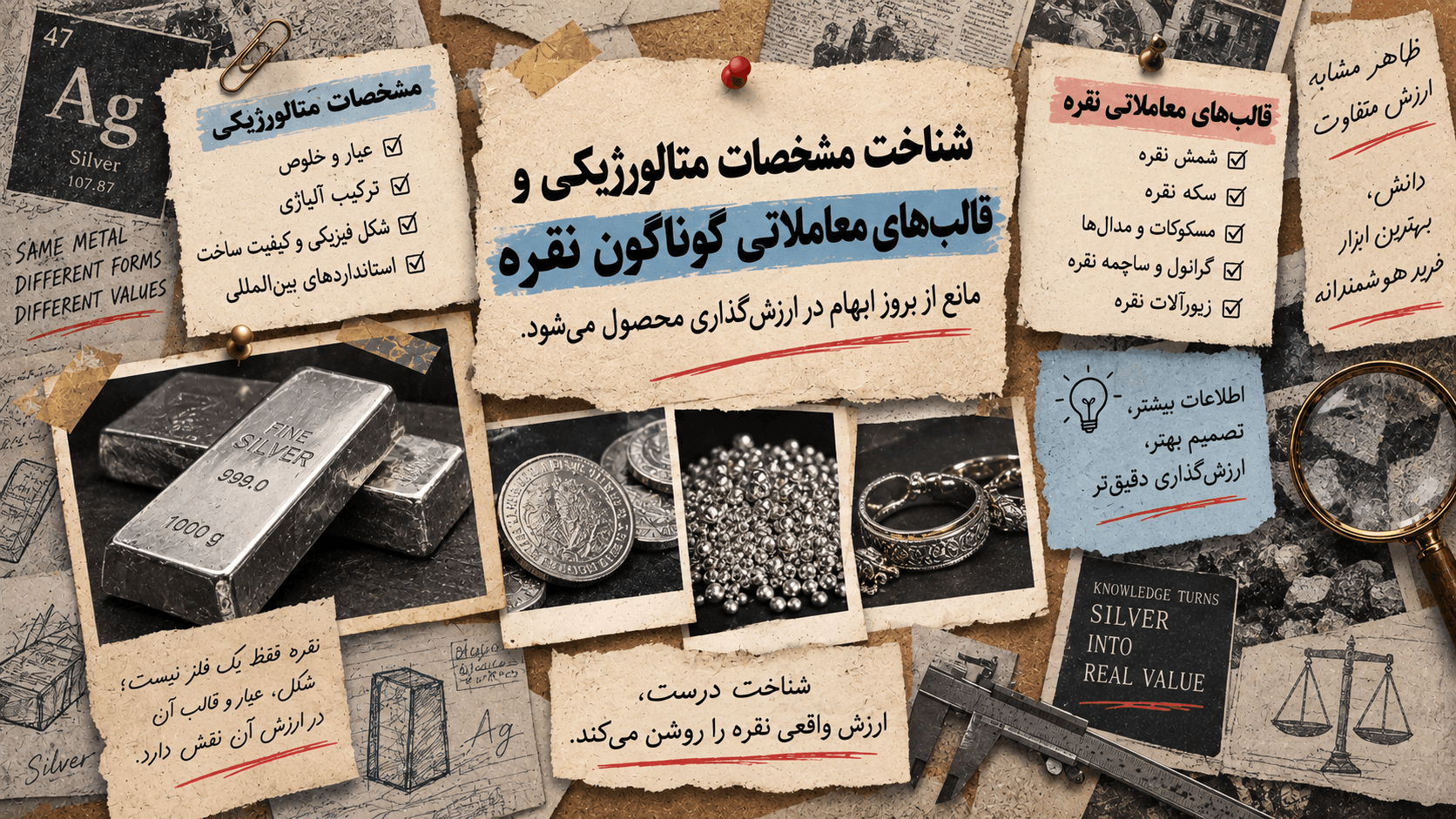 چک‌لیست خرید امن نقره آنلاین برای سرمایه‌گذاران تازه‌کار