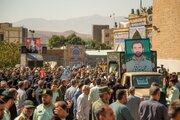 تشییع باشکوه پیکر مطهر سرگرد شهید مجید بهرامی؛ شکوه ایثار در مسیر مبارزه با جرم و فساد