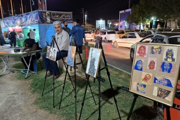 نمایشگاه روایت رنگ‌ها در گچساران رقم خورد