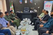 دیدار فرمانده تیپ ۴۸ با یگان‌های انتظامی