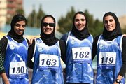 رکورد دوی ۴ در ۴۰۰ متر بانوان ایران شکسته شد