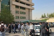 تخلیه دانشکده حقوق و الهیات دانشگاه آزاد علوم و تحقیقات بخاطر نشتی گاز