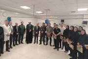 تجلیل فرمانده سپاه انصارالمهدی(عج) و رئیس دانشگاه علوم پزشکی زنجان از پرستاران