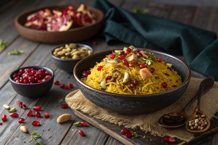 آموزش آشپزی / طرز تهیه انار پلو شیرازی مجلسی
