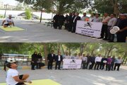 رکوردشکنی ورزشی در دانشگاه آزاد بندرعباس به یاد شهدای دانش‌آموز مینابی