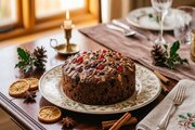 آموزش شیرینی پزی / طرز تهیه کیک کریسمس با میوه‌های خشک