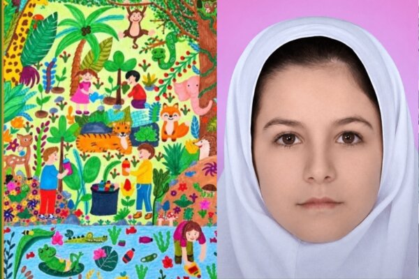 نقاشی کودک ۱۰ ساله خوزستانی جایزه ویژه یونیسف را در ژاپن گرفت