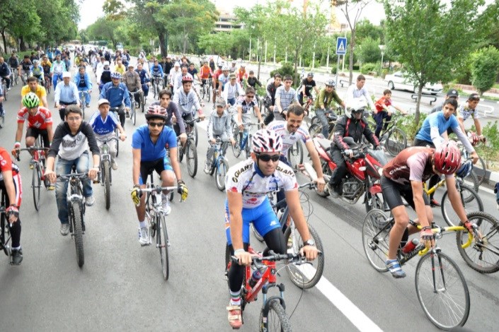 همایش بزرگ دوچرخه سواری با حضور 500 نفر