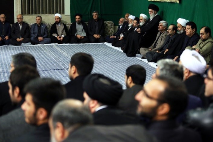 برگزاری مراسم عزاداری اربعین حسینی با حضور هیئت‌های دانشجویی در حسینیه امام خمینی+تصویر